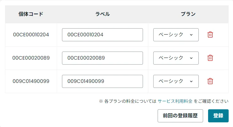 ファイルの読み取り結果